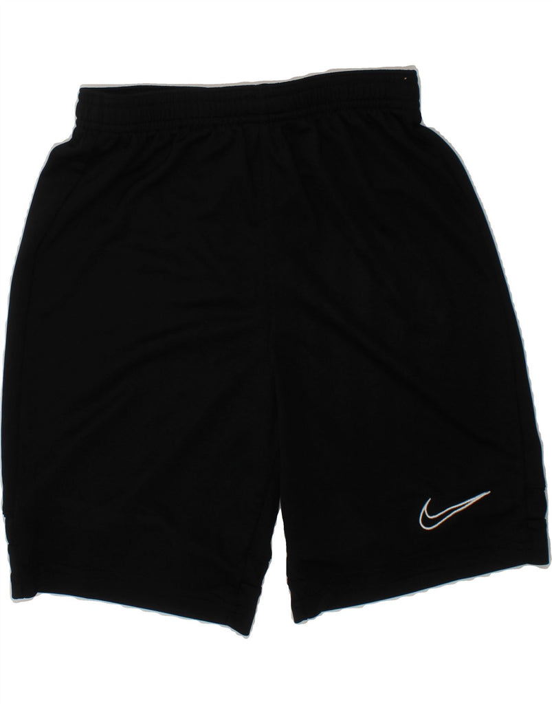 NIKE Boys Dri Fit Sport Shorts 12-13 Years Large Black Polyester Vintage Nike and Second-Hand Nike from Messina Hembry 