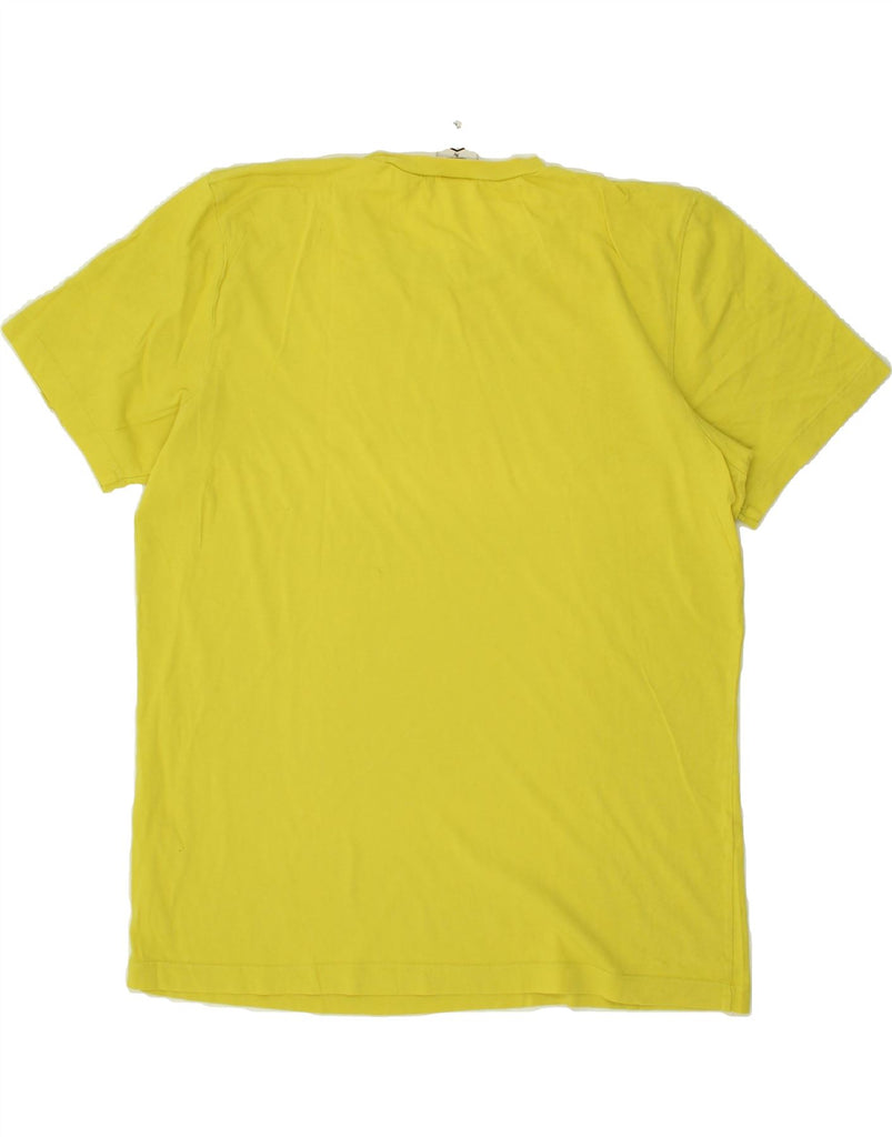 UMBRO Mens Tailored Graphic T-Shirt Top XL Yellow Cotton | Vintage Umbro | Thrift | Second-Hand Umbro | Used Clothing | Messina Hembry 