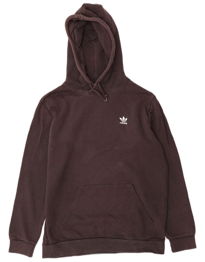 Adidas Mens Hoodie Jumper Large Black Cotton