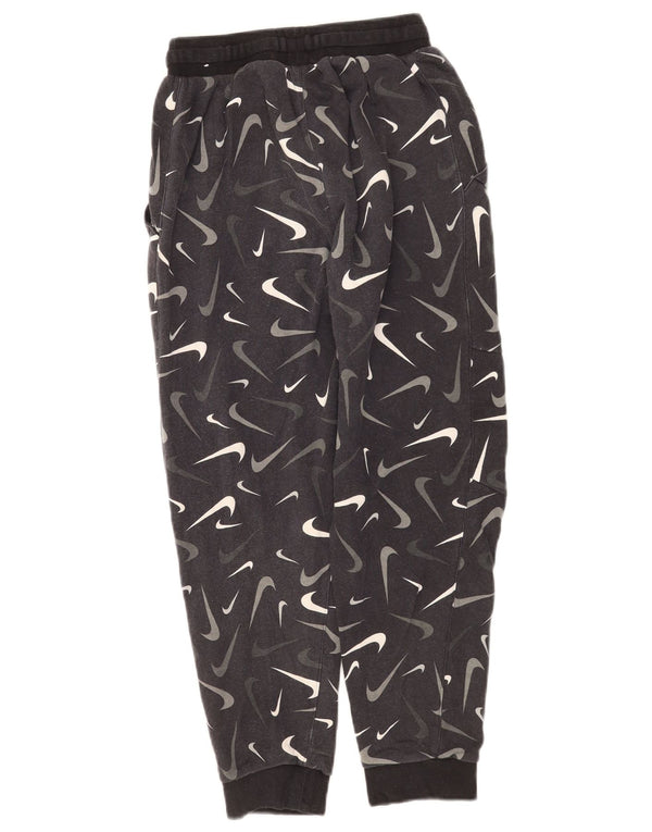 Nike Boys Graphic Tracksuit Trousers Joggers 12-13 Years Large Grey Spotted