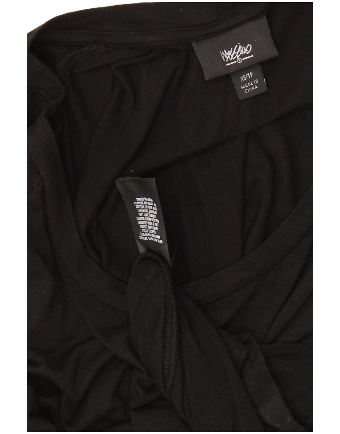 MOSSIMO Womens 3/4 Sleeve Maxi Dress UK 6 XS Black Rayon