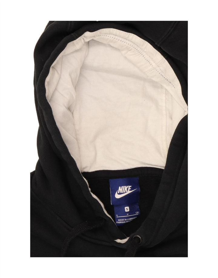 NIKE Mens Graphic Hoodie Jumper Small Black Cotton Vintage Nike and Second-Hand Nike from Messina Hembry 