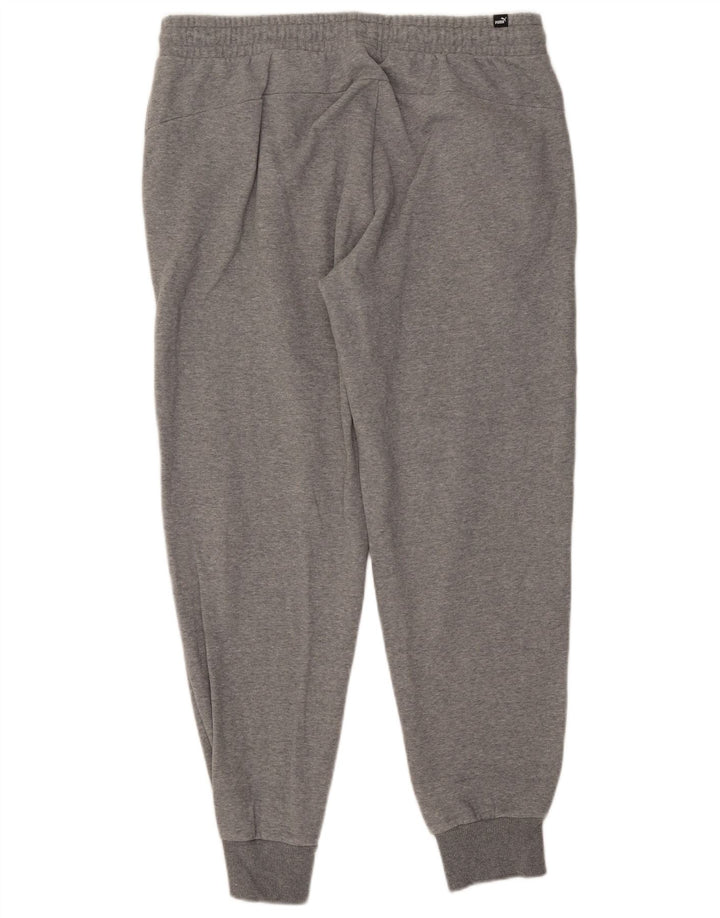 Puma Mens Tracksuit Trousers Joggers XL  Grey Cotton