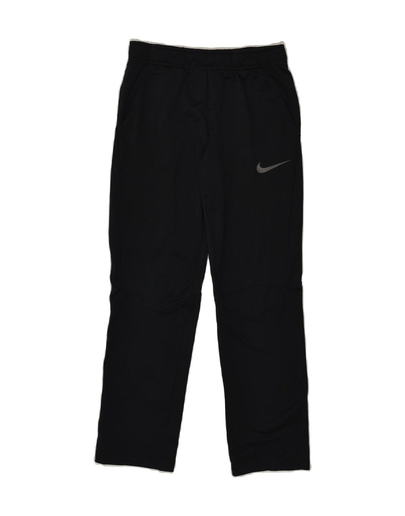 NIKE Boys Dri Fit Tracksuit Trousers 5-6 Years XL Black Polyester | Vintage Nike | Thrift | Second-Hand Nike | Used Clothing | Messina Hembry 