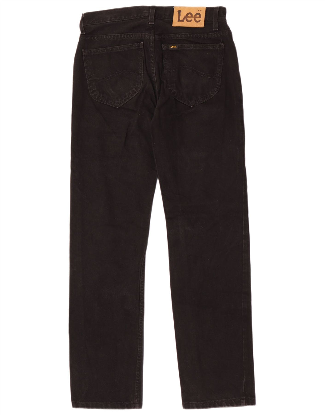 Lee Mens Straight Jeans W30 L32 Black Cotton