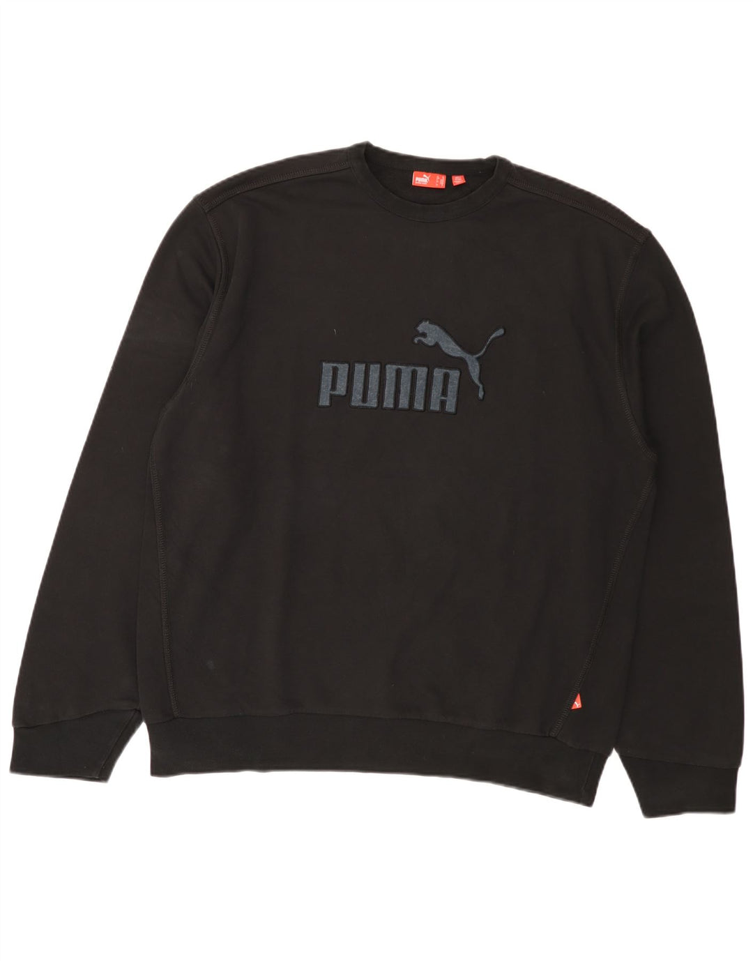 Puma Mens Graphic Sweatshirt Jumper XL Black
