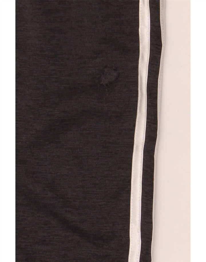 Adidas Boys Tracksuit Trousers Joggers 12-13 Years Large Black Polyester