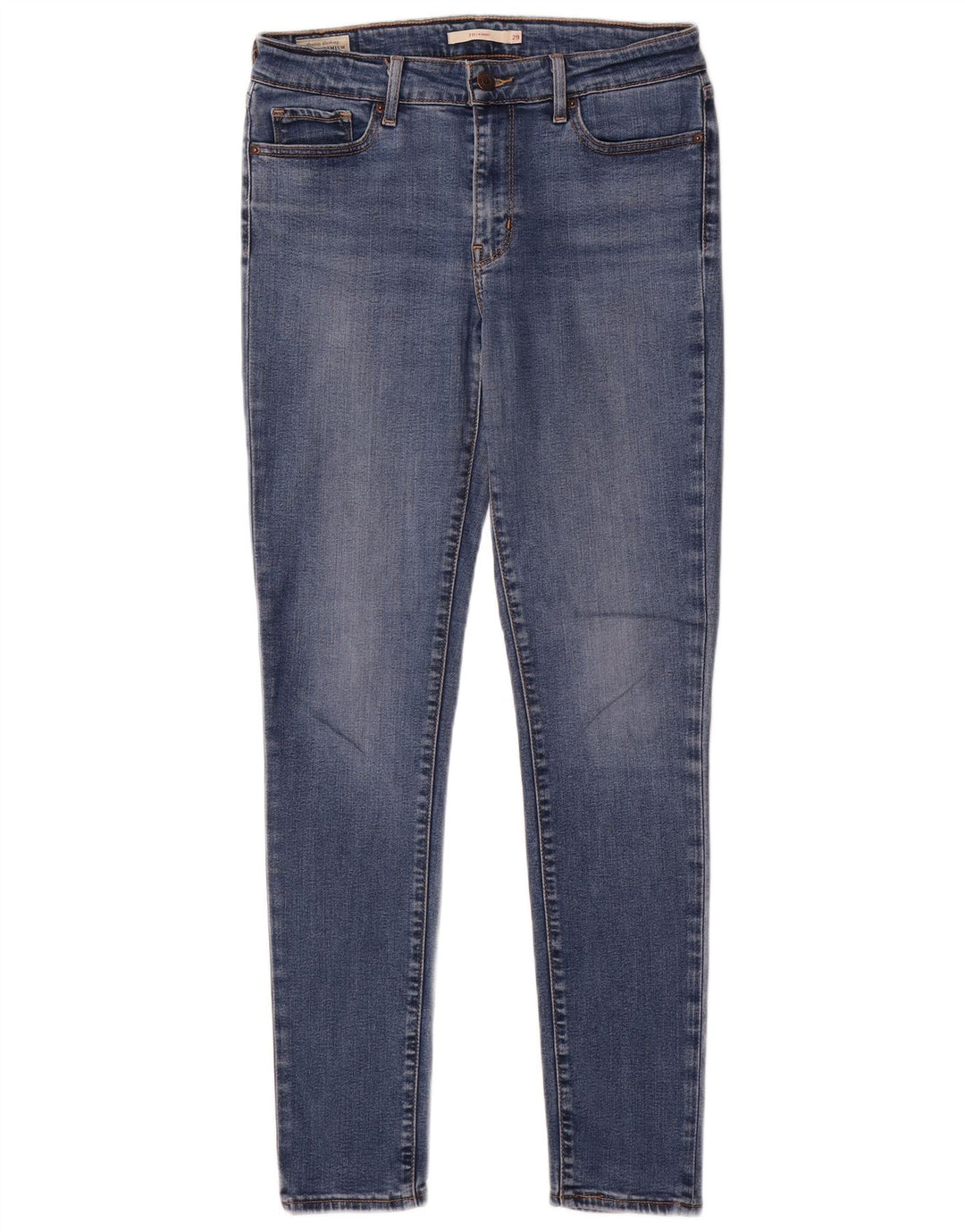 Levi's Womens 711 Skinny Jeans W29 L30 Blue Lyocell