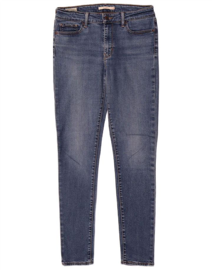 Levi's Womens 711 Skinny Jeans W29 L30 Blue Lyocell