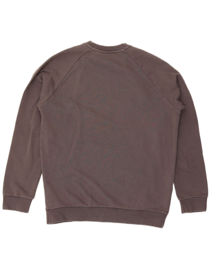 Adidas Mens Sweatshirt Jumper Medium Grey Cotton