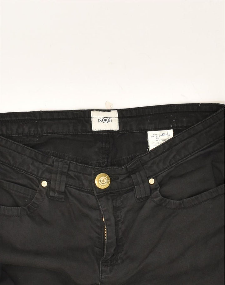 CERRUTI 1881 Womens Tapered Casual Trousers W28 L30  Black Cotton | Vintage Cerruti 1881 | Thrift | Second-Hand Cerruti 1881 | Used Clothing | Messina Hembry 