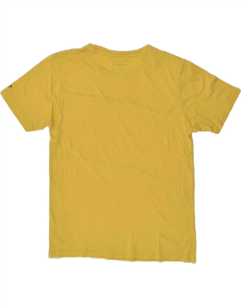 GAS Mens Graphic T-Shirt Top Small Yellow | Vintage Gas | Thrift | Second-Hand Gas | Used Clothing | Messina Hembry 