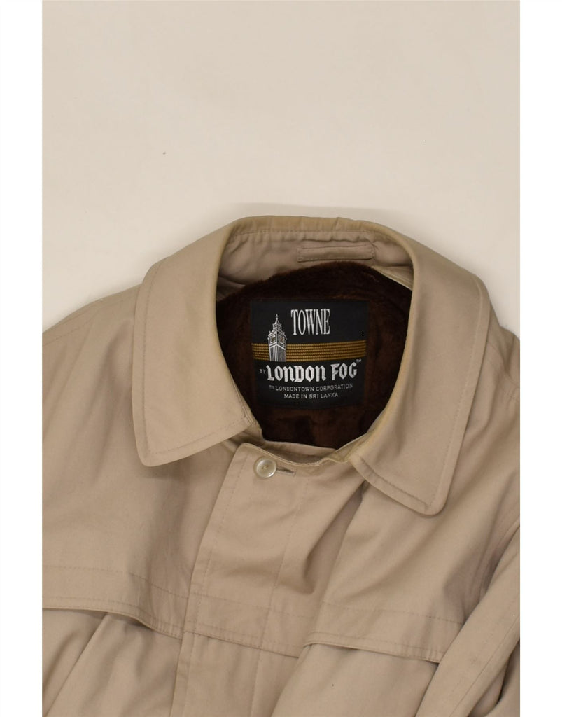 LONDON FOG Mens Overcoat UK 44 2XL  Beige | Vintage London Fog | Thrift | Second-Hand London Fog | Used Clothing | Messina Hembry 