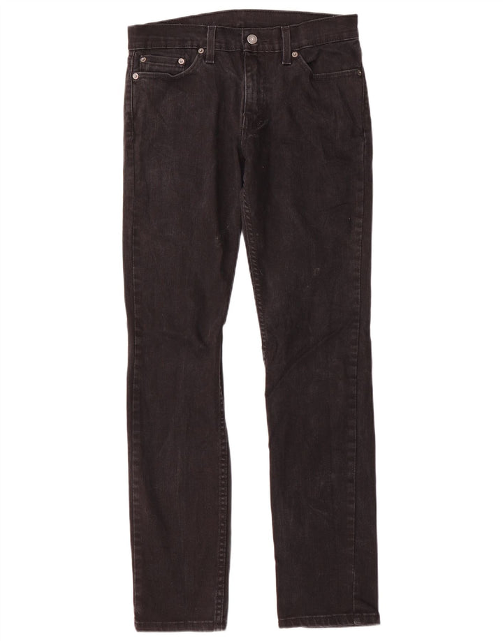 Levi's Mens 511 Slim Jeans W29 L32 Black Cotton