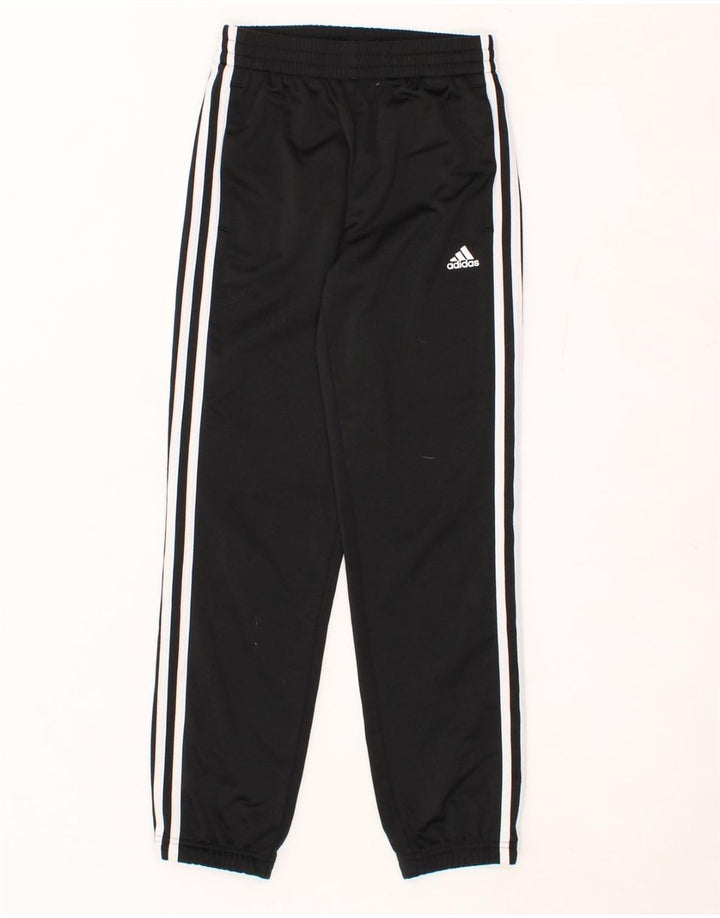 ADIDAS Boys Tracksuit Trousers Joggers 11-12 Years  Black Polyester Vintage Adidas and Second-Hand Adidas from Messina Hembry 