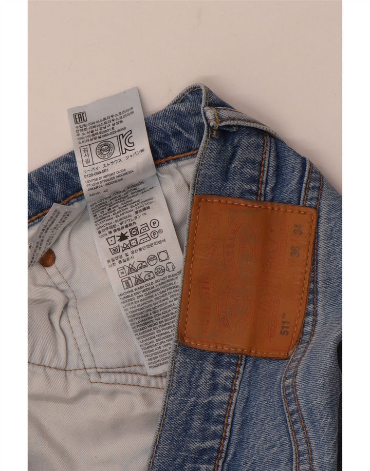 Levi's Mens 511 Slim Jeans W36 L30 Blue Cotton