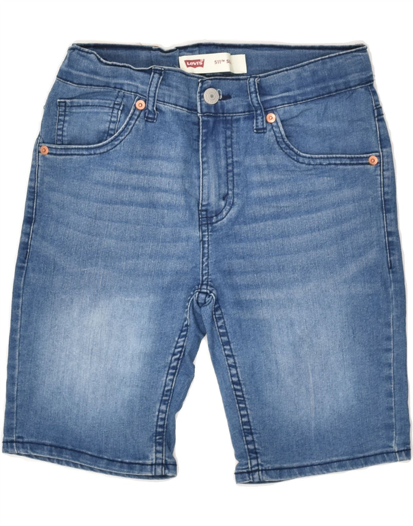 LEVI'S Boys 511 Slim Denim Shorts 11-12 Years W26 Blue Cotton | Vintage Levi's | Thrift | Second-Hand Levi's | Used Clothing | Messina Hembry 