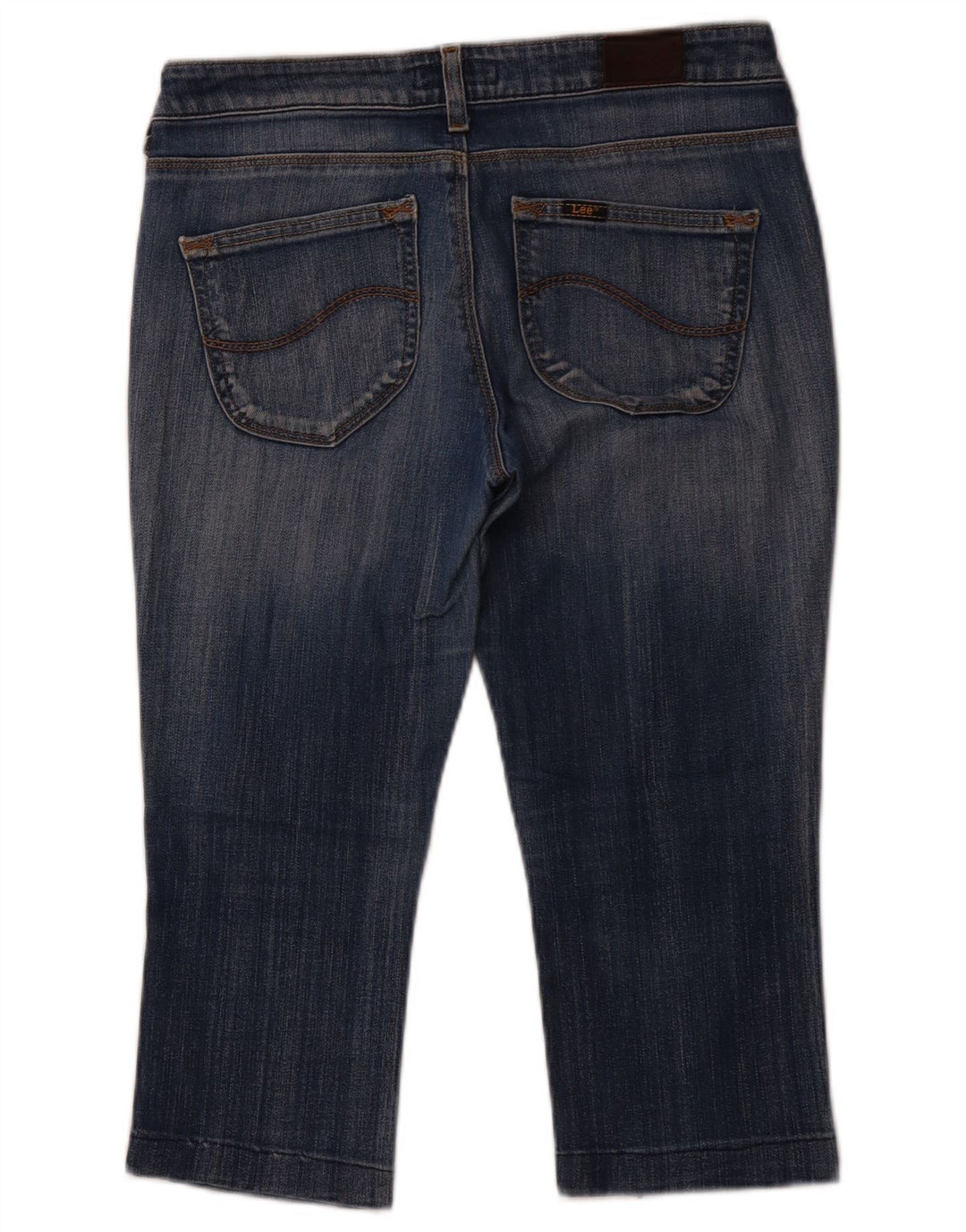 LEE Womens Norma Cropped Jeans W30 L19 Blue Cotton