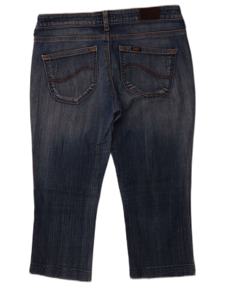 LEE Womens Norma Cropped Jeans W30 L19 Blue Cotton