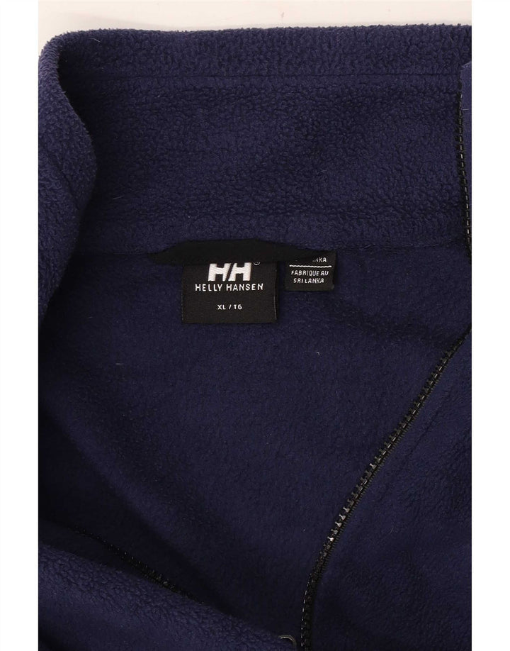 Helly Hansen Mens Fleece Jacket UK 42 XL Navy Blue