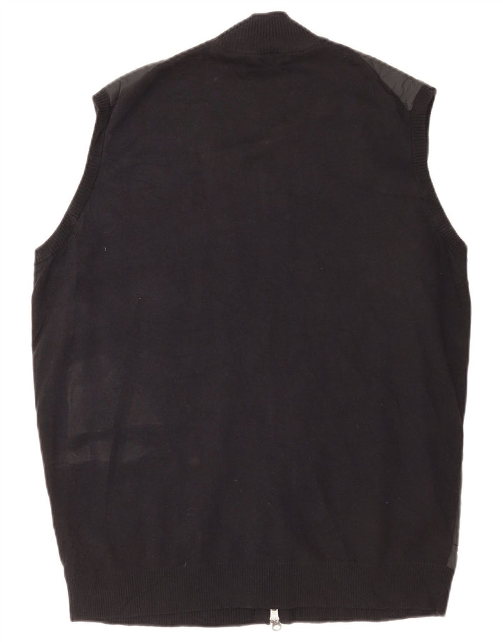 Peter Millar Mens Gilet UK 40 Large Black Cotton