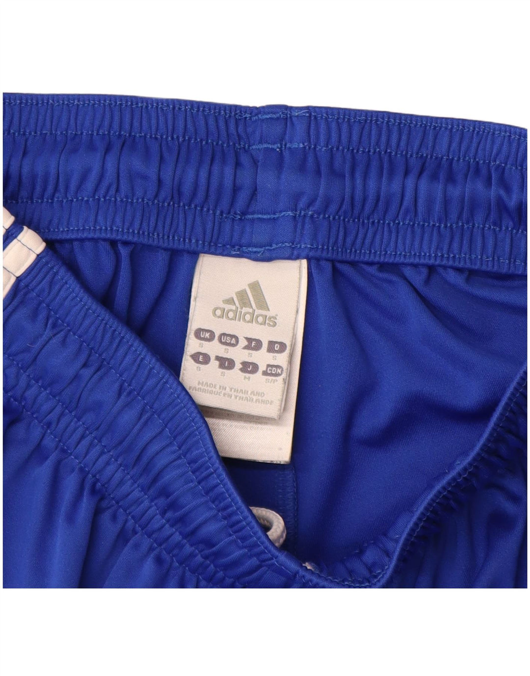 ADIDAS Boys Climalite Sport Shorts 9-10 Years Small Blue Polyester