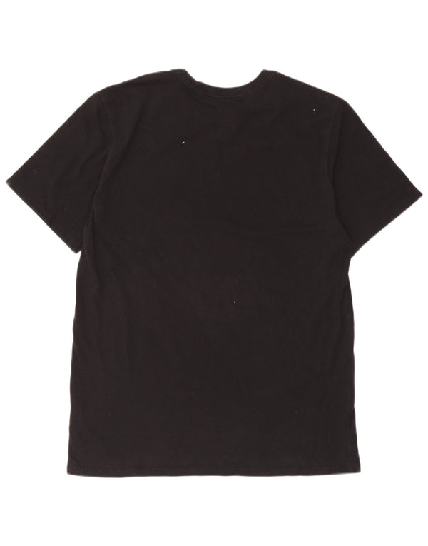 Nike Mens Dri Fit Graphic T-Shirt Top XL Black Cotton