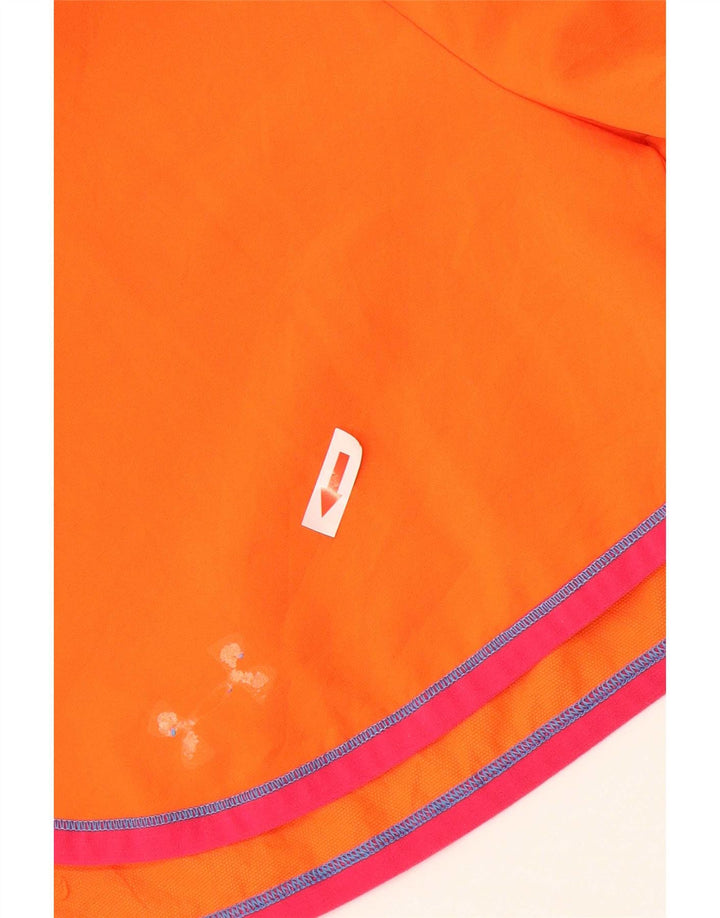 Under Armour Womens Sport Shorts UK 8 Small Orange Striped Polyester