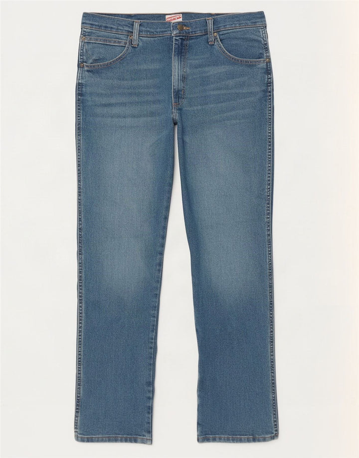 Wrangler Womens Straight Jeans W34 L29 Blue Cotton