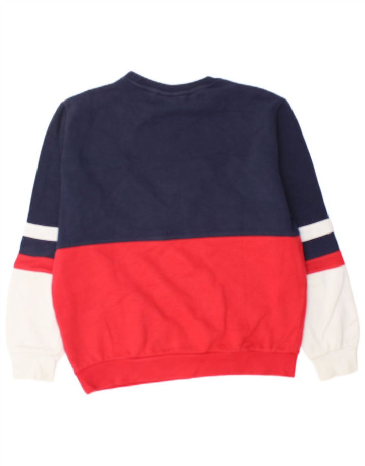 Fila Mens Graphic Sweatshirt Jumper Small Multicoloured Colourblock Cotton