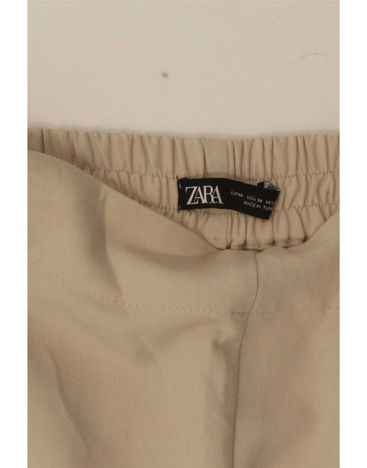 Zara Womens Tapered Chino Trousers Medium W28 L28 Beige