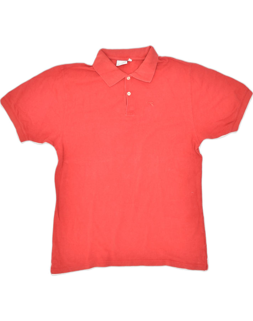 DIADORA Mens Polo Shirt Large Red Cotton | Vintage | Thrift | Second-Hand | Used Clothing | Messina Hembry 