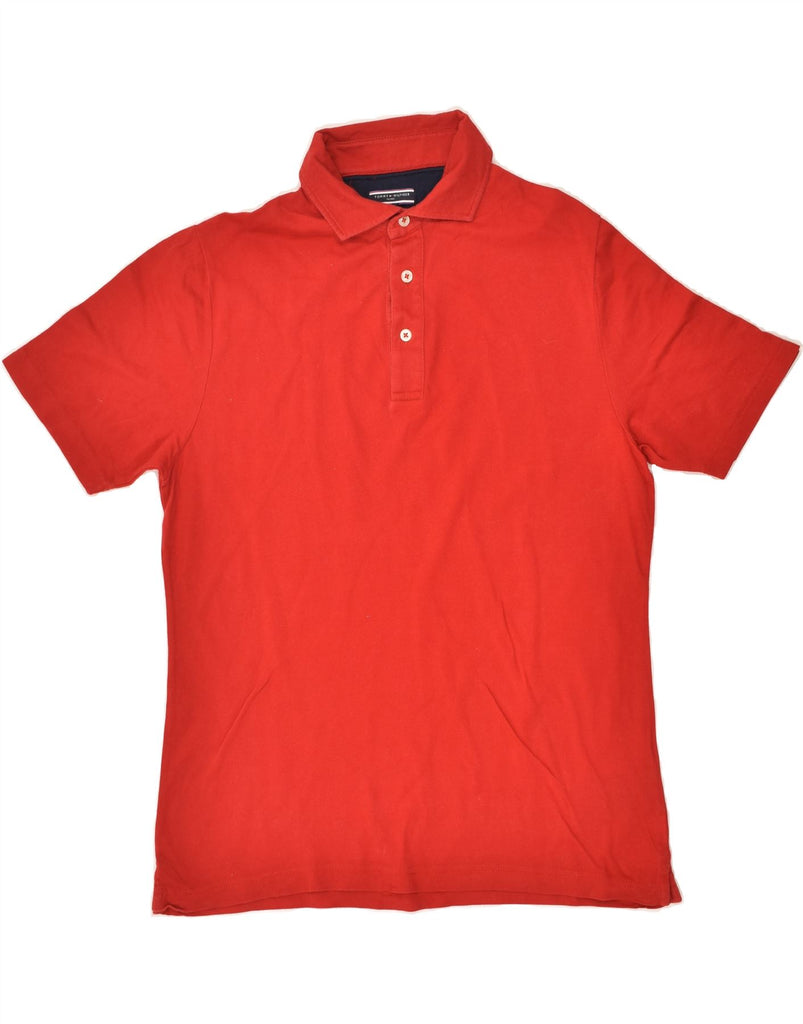 TOMMY HILFIGER Mens Polo Shirt Small Red Cotton | Vintage Tommy Hilfiger | Thrift | Second-Hand Tommy Hilfiger | Used Clothing | Messina Hembry 