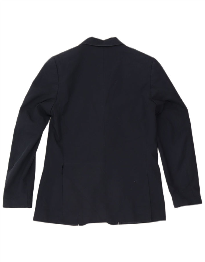 Marks & Spencer Boys 2 Button Blazer Jacket 13-14 Years Navy Blue Polyester