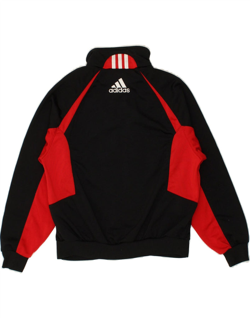 ADIDAS Boys Graphic Tracksuit Top Jacket 11-12 Years Black Colourblock | Vintage Adidas | Thrift | Second-Hand Adidas | Used Clothing | Messina Hembry 