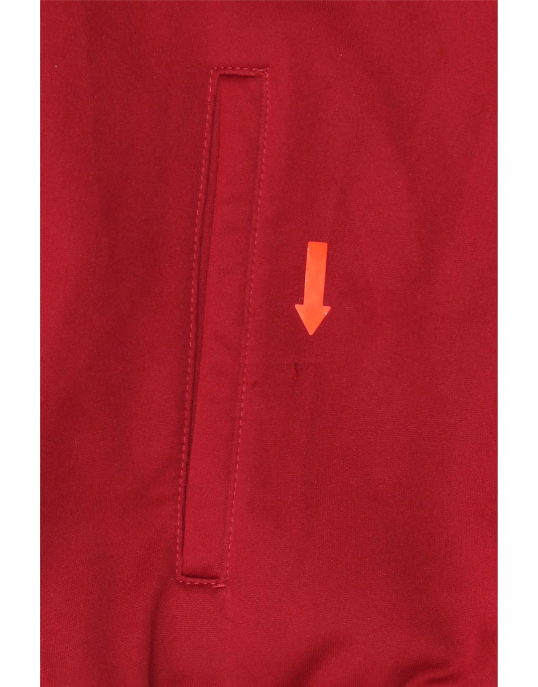 ERREA Mens Zip Hoodie Sweater Large Red Polyester