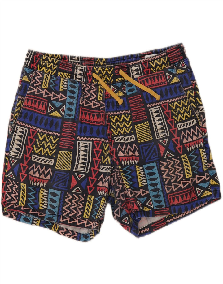 JACK & JONES Mens Chino Shorts Medium W32  Multicoloured Geometric Cotton