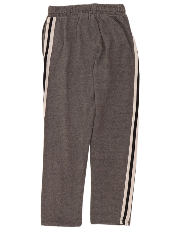 PUMA Boys Tracksuit Trousers 14-15 Years Large Grey Striped Cotton