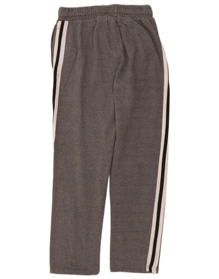 PUMA Boys Tracksuit Trousers 14-15 Years Large Grey Striped Cotton