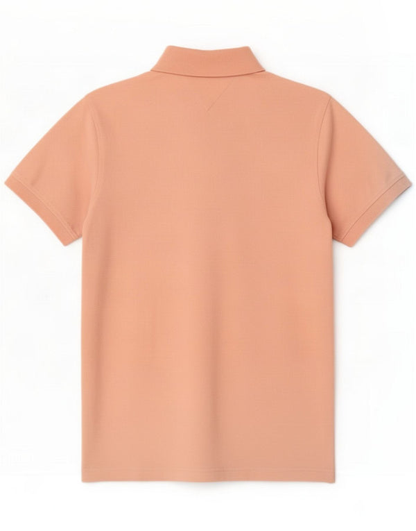 Tommy Hilfiger Mens Regular Fit Polo Shirt Medium Pink Cotton