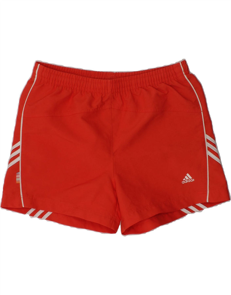 ADIDAS Boys Sport Shorts 9-10 Years Red Polyester | Vintage Adidas | Thrift | Second-Hand Adidas | Used Clothing | Messina Hembry 