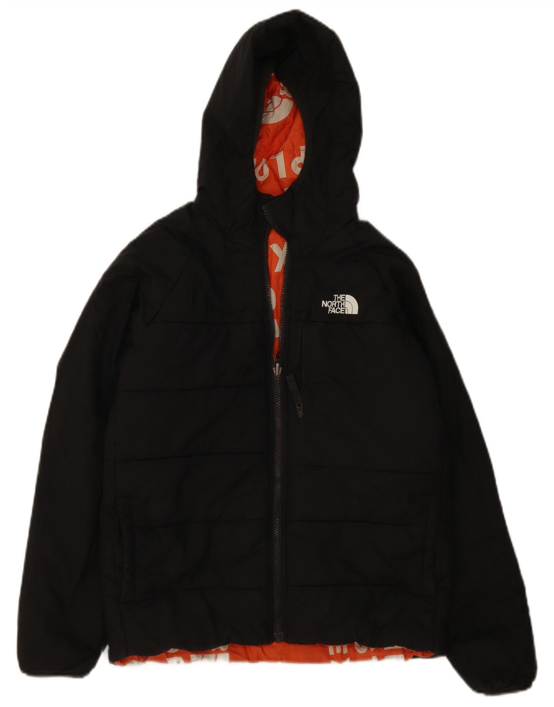 The North Face Boys Hooded Reversible Jacket 13-14 Years large Black