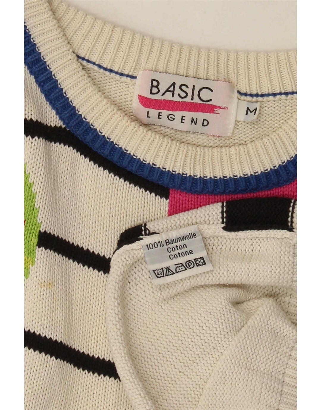 Basic Womens Longline Boat Neck Jumper Sweater UK 14 Medium Multicoloured