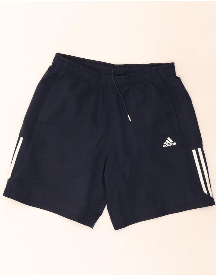 Adidas Mens Climalite Sport Shorts Large Navy Blue Polyester