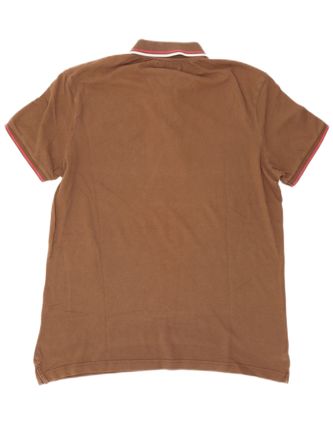 Diadora Mens Polo Shirt XL Brown Cotton