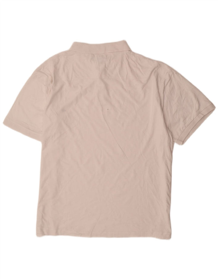 French Connection Mens Polo Shirt 2XL White Cotton