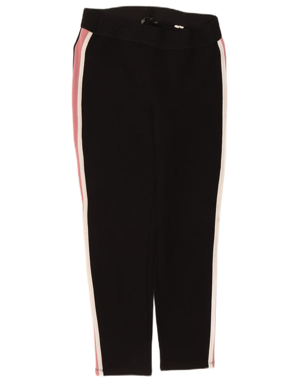 Zara Womens Crop Tracksuit Trousers UK 18 XL  Black Colourblock