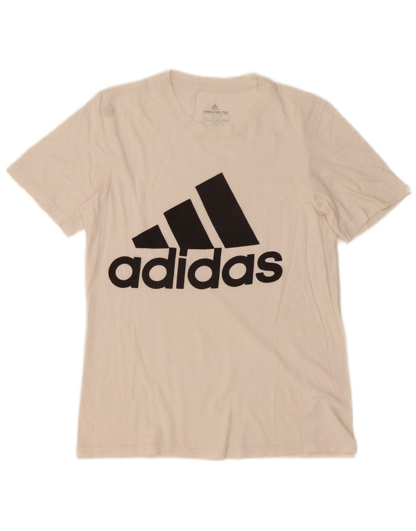 Adidas Mens Graphic T-Shirt Top XS White Cotton