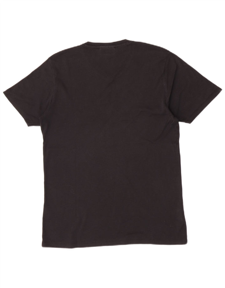 Hugo Boss Mens T-Shirt Top Large Black Cotton