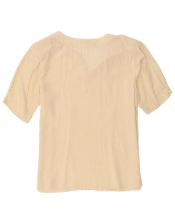 Balloon Womens Blouse Top EU 38 Medium Beige Silk